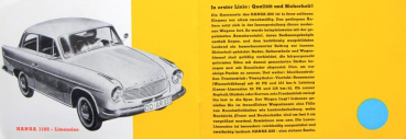 Goliath Modelprogram 1958 "Bunte Autoparade" Carbrochure (10096)